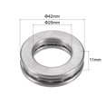thumbnail image 3 of Uxcell 25x42x11mm S51105 Thrust Ball Bearing Stainless Steel with Washers, 3 of 5