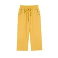 thumbnail image 5 of Endives Women's Linen Pants Petite Summer Cotton Linen Straight Leg Cropped Pants With Pockets, 5 of 5