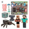 thumbnail image 3 of Minecraft Building Block Figures Toy Collectable Action Figure And Accessories Based, 3 of 5