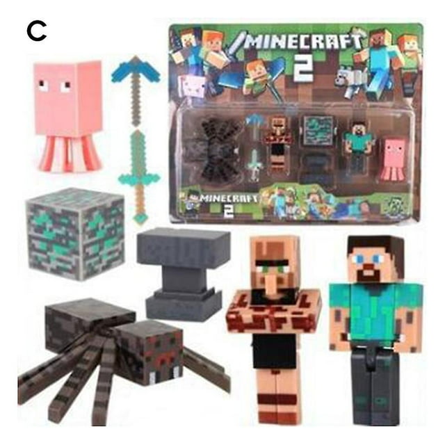 Tipo CMinecraft Building Block Figuras Juguete Coleccionable Figura de acción y accesorios Basados