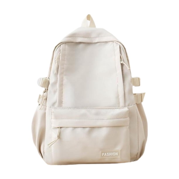 Mochila de moda con asa, bolso de mano, mochila informal de moda, bolso frontal para senderismo Blanco