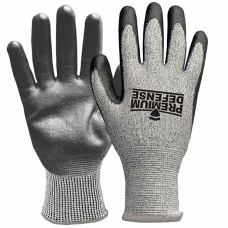 

Big Time Products Mens Premium Defense Extra Large Gray Cut Resistant Glove