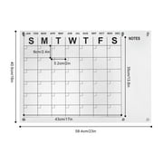 Acrylic Wall Calendar Chalkboard Reusable Dry Erase Board Monthly Plan 23"x16"