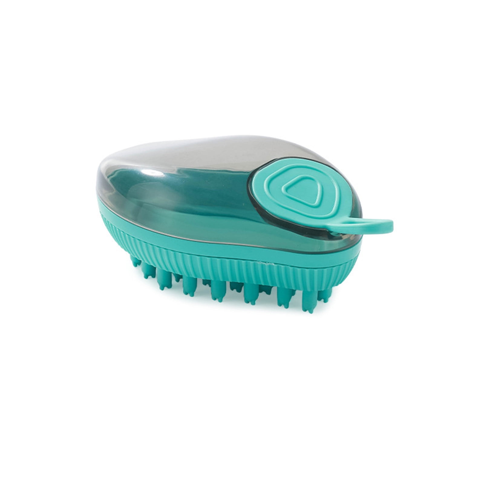 SDJMa Dog Bath Brush Scrubber Soft Silicone Pet Grooming Brush Bath Shampoo Massage Dispenser