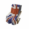 thumbnail image 4 of Union Jack Soft Flannel Fleece Throw Blanket, Classic Traditional Flag United Kingdom Modern British Loyalty, Cozy Plush for Indoor and Outdoor Use, 60" x 80", Royal Blue White, by Ambesonne, 4 of 6