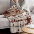 thumbnail image 3 of Vintage Farmhouse Blanket Soft Cozy Warm Throw Blanket for Couch, Plush Fuzzy Flannel Fleece Blankets for Sofa, Brown Country Star Berries Wooden Grain Bed Blankets Lightweight Gifts for Men, 50"x60", 3 of 9