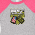 thumbnail image 4 of Inktastic Proud Military Goddaughter Girls Baby Bodysuit, 4 of 5