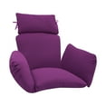thumbnail image 5 of Purple Thicken Hanging Egg Chair Cushion, Detachable Hanging Basket Chair Cushion, 5 of 12