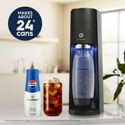 SodaStream E-Terra Sparkling Water Maker Bundle with CO2, 2 Bottles, and Pepsi Drink Mix, Black