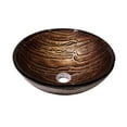 thumbnail image 2 of KRAUS Gaia Glass Vessel Sink in Brown with Ramus Faucet in Oil Rubbed Bronze, 2 of 9