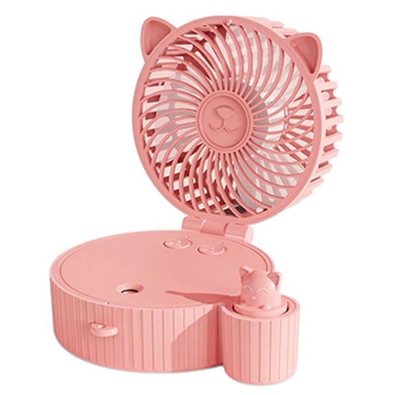 EUDIDV Portable Fan Colorful Spray Small Fan Handheld Folding Desktop Cold Fan Usb Charging Mini Lazy Neck Small Fan;Suitable for Indoor and Outdoor Use