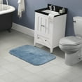 thumbnail image 2 of Garland Rug Finest Luxury Washable Nylon Basin Blue Bath Rug, 30" x 50", 2 of 6