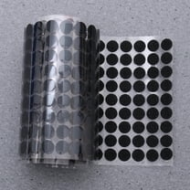 GOOHOCHY Black Hook and Loop Tape Dots for Sticking Made of Nylon Strong Adhesive 10mm Diameter