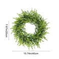 thumbnail image 3 of HomeKingdee Christmas Wreath Front Door,Real Touch Norfolk Pine Wreath,Artificial Winter Pine Wreath, Faux Green Wreaths for Wall Window Porch Farmhouse, 3 of 6