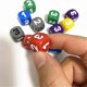 thumbnail image 2 of 10 Pieces Number 1 2 3 1 2 3 D6 14mm Acrylic Dice 6-sides Dices For Board Game Cubes 6 Colors Shry, 2 of 3
