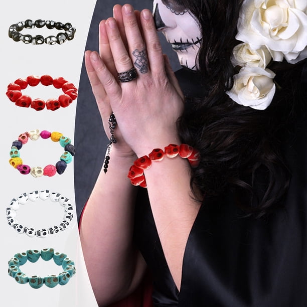 Pulseras ajustables de pareja turquesa - Set a juego tejido a mano para hombres y mujeres, longitud ajustable de 20 cm