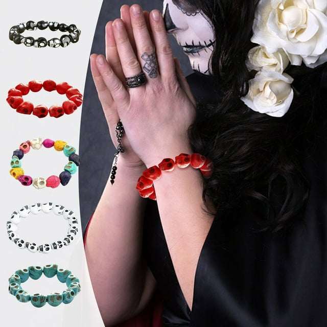 Fiudx Pulsera de Pareja Tejida a Mano, Turquesa, Tamaño Ajustable, Diseño Cómodo y Elegante, Ideal para Fiestas de Cumpleaños, Ideal para Bodas y Ropa Informal, 20 Cm de Perímetro.