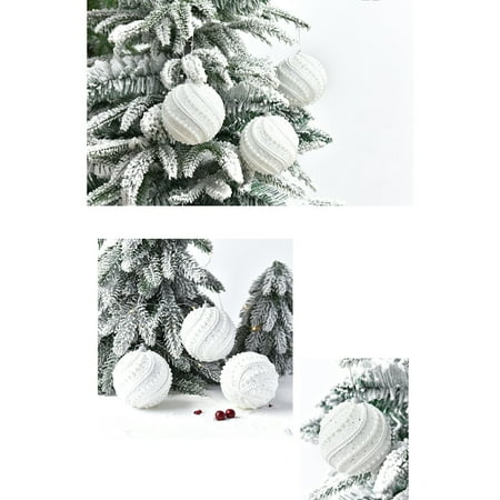 

HGWXX7 Home Decor Christmas Tree Decoration Christmas Ball Color Ball Dipped In Powder Ball Christmas Ornaments Pendant Ball Christmas Decorations