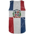 thumbnail image 2 of Distressed Dominican Republic Flag All Over Mens Tank Top Multi SM, 2 of 2