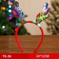 thumbnail image 1 of Venta al por mayor de Navidad 2022, accesorios para el cabello navideño, sombrero para cabeza de árbol de Navidad, adornos para mujer, sombrero de Papá Noel, decoración navideña, 1 of 4