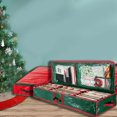 thumbnail image 3 of HLONK Christmas Decor Christmas Storage Rack Spacious Under Bed Holiday Wrapping Paper Container Good For Gift Wrapping Ribbons Bows Wrapping Supplies Etc, 3 of 6