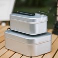 thumbnail image 4 of Outdoor Aluminum Lunch Box Camping and Cooking Tool Old-fashioned Aluminum Alloy Heated Tableware Picnic Portable Cookware Steaming rack, 4 of 6