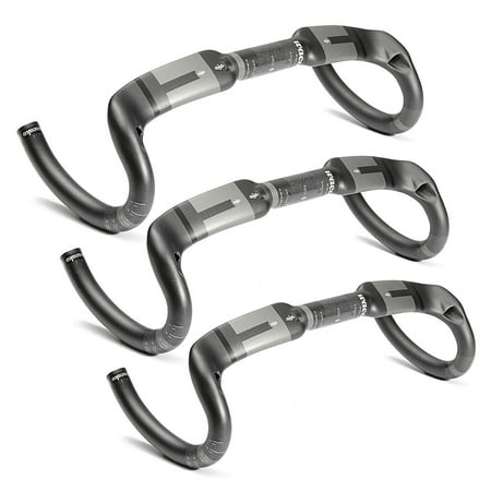 Carbon Handlebars Road Bike 31.8 x 400/420/440mm Ultralight Carbon Road Bike Handlebar Carbon Handlebar Bicycle Racing Drop Bar ()