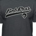 thumbnail image 2 of Teelocity Bob Ross Athletic Logo Graphic T-Shirt (3XL - Standard Fit, Charcoal Heather), 2 of 4