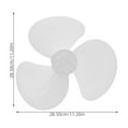 thumbnail image 2 of Minkissy 1Pack Three-Blade Fan Leaves for Standing Pedestal Fans Easy to Install, 2 of 8
