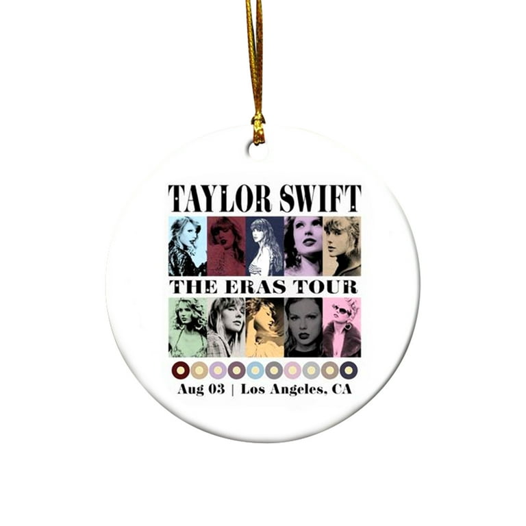 Custom Eras Tour Ceramic Ornament - Taylor Swift Fan Christmas