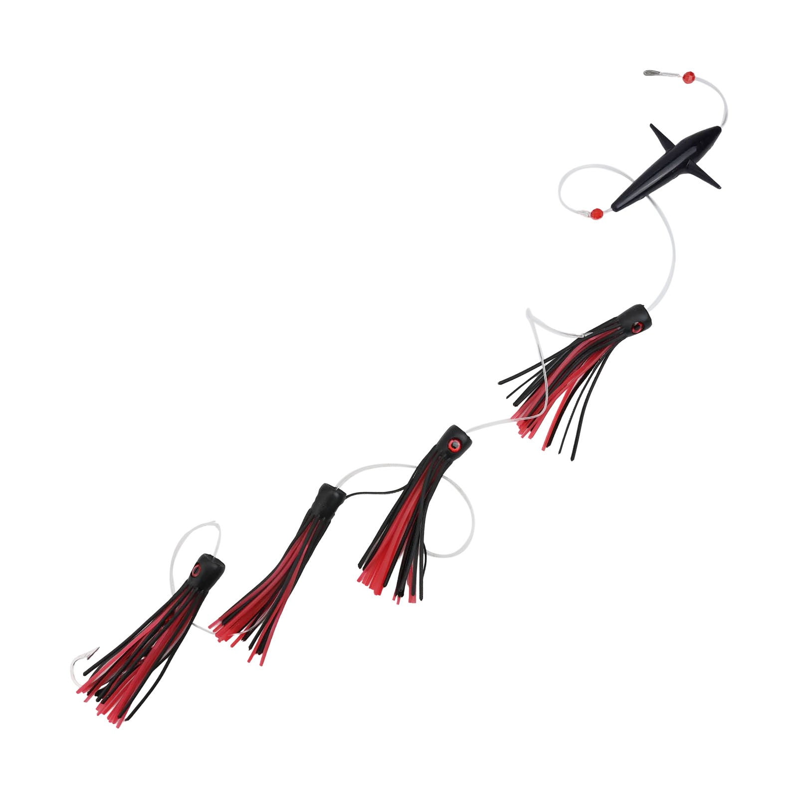 Sportact Fishing,Fishing Accessories,Feather Rig Bird Trolling Lure squid Tuna Daisy Chain for Big Game Fishing Rigged,Fishing Gear
