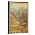 thumbnail image 1 of Route des Alpes Vintage Poster (artist: Brun, E) France c. 1912 (12x18 Gallery Wrapped Stretched Canvas), 1 of 1