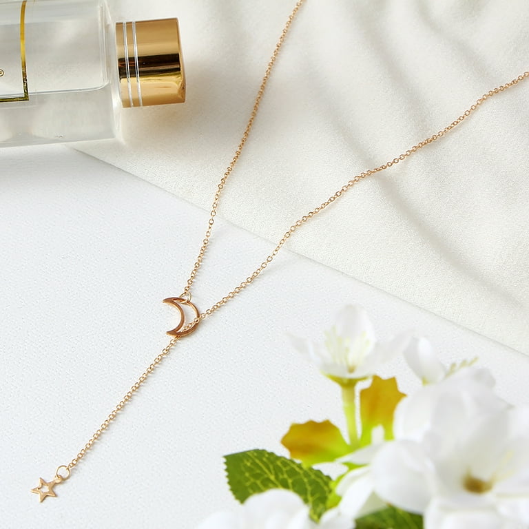 Long hot sale delicate necklace