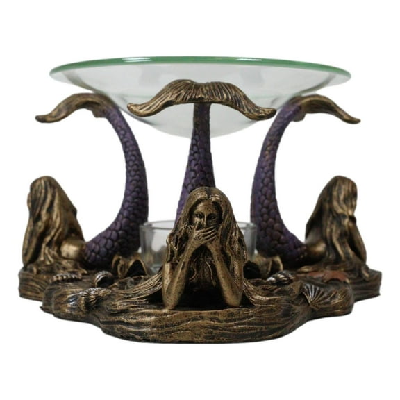 See Hear Speak No Evil 3 Sirens Mermaids Of The Cove Candle Heat Oil Warmer
