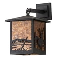 thumbnail image 2 of Meyda Tiffany 183603 Seneca Deer Creek 16" Tall Wall Sconce - Black, 2 of 3