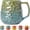 18oz - Green-Blue, variant on 18oz Red & Green Kiln-Change Ceramic Coffee Mug, Handcrafted Hammered Texture Ceramic Mug with Handle, Microwave & Dishwasher Safe, for Coffee Lovers, Office Daily Use