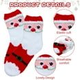 thumbnail image 4 of TRANSLINK 4 Pairs Fuzzy Socks for Women Girls Gifts Cute Cozy Fluffy Sock Warm Fuzzy Xmas Holiday Socks, 4 of 8