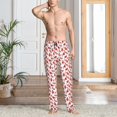 thumbnail image 2 of Balery Red Birds Pantalones de pijama para hombre, pijama ultraligero, pantalón de descanso-Large, 2 of 6