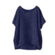 thumbnail image 3 of Blazers para mujer,Blusa de mujer con cuello redondo y manga 3/4, corte holgado informal, mezcla de poliéster y elastano, ideal para uso diario en casa, sopatenor, 3 of 8