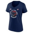 thumbnail image 2 of Women's Navy USA Swimming 2024 U.S. Olympic Team Trials Floating Bars V-Neck T-Shirt, 2 of 3