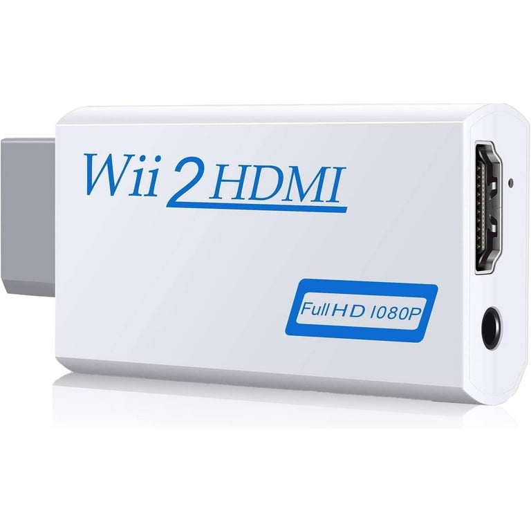 Wii to HDMI Adapter Converter 1080P Audio HD Video w/ 3M HDMI