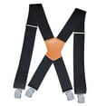 thumbnail image 2 of Tirantes elásticos jinwen para hombre 4 Clips Marrón Negro, 2 of 8