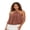 Brown, variant on Women Halter Top, Sleeveless Tops Backless Solid/Dots Print Summer Vest for Club Party