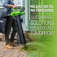 Greenworks 40V 340 CFM Leaf Blower/Vacuum with 4.0 Ah Battery and Charger, 24322 - image 12 of 14