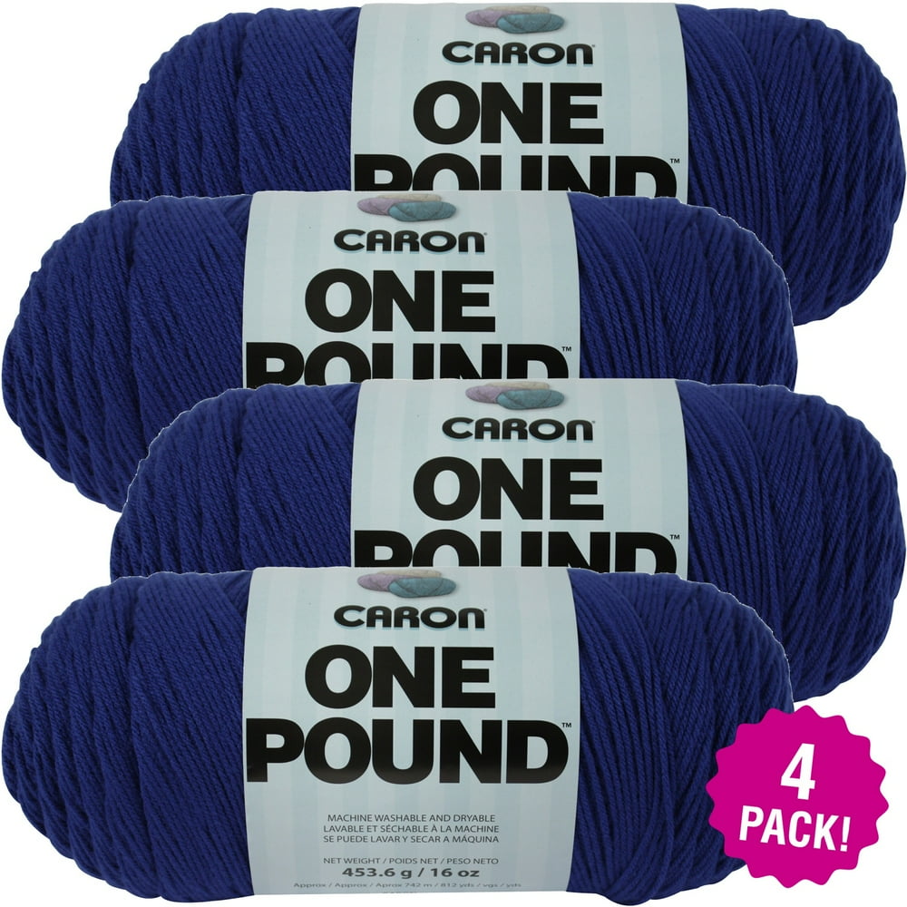 Caron One Pound Yarn Royalty, Multipack of 4