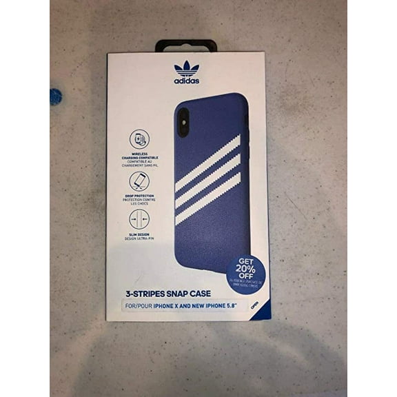 adidas Gazelle Case Compatible with iPhone X & XS - Blue & White