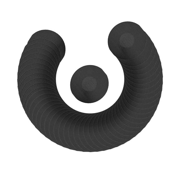 50Pack Sensor Covers Adhesive Precut CGM Tape with No on The Center Waterproof and Strong Stick for Long Stay - Black