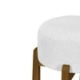 thumbnail image 4 of Christopher Knight Home Set of 4 Wooden Upholstered Bar Stools, Dark Walnut Rubberwood Frame, Ivory Seat, 4 of 9