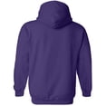 thumbnail image 3 of Gildan Mens Heavy Blend&nbsp;Full Zip Hooded Sweatshirt, L, Purple, 3 of 3