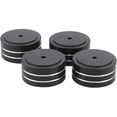 thumbnail image 1 of 4 almohadillas de aislamiento de aluminio para altavoces de 40 x 20 mm para tocadiscos de alta fidelidad, almohadillas de soporte para tocadiscos, color negro, tamaño libre, 1 of 5